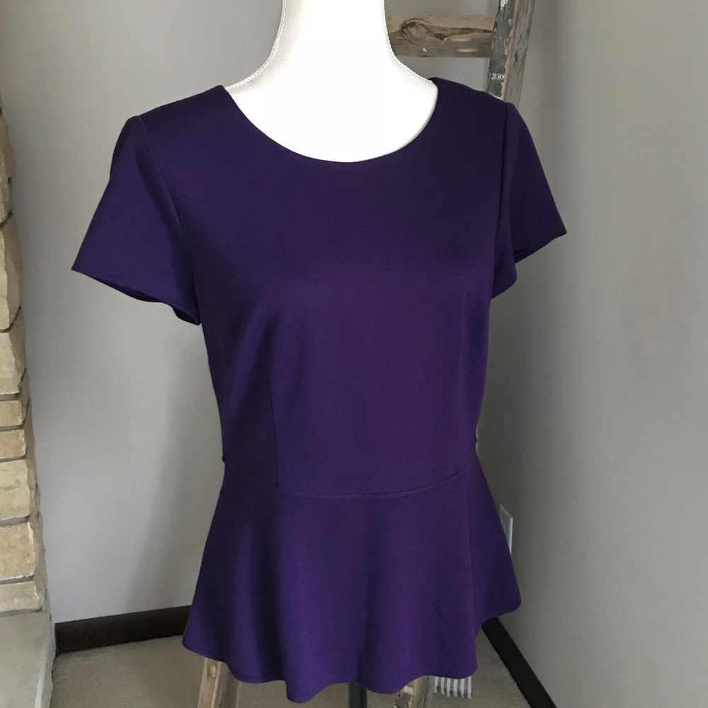 Purple Peplum Top